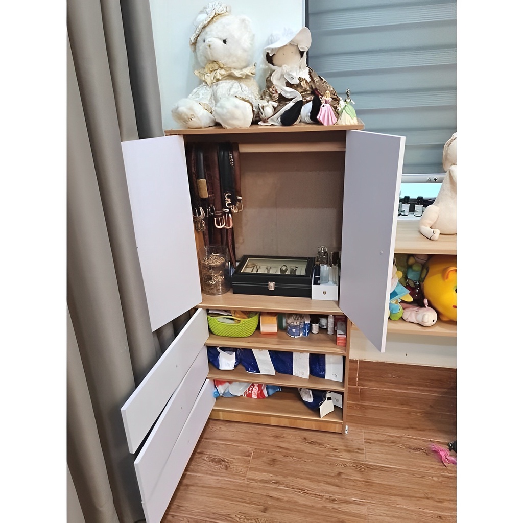 Tủ quần áo trẻ em LEMINH DECOR, tủ quần áo gỗ 5 cánh