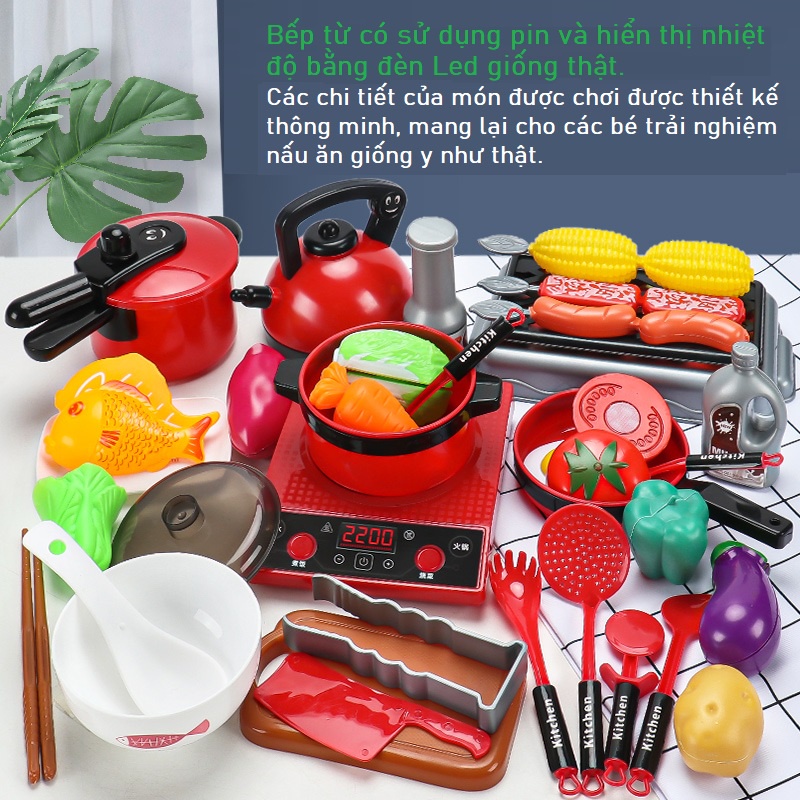 Đồ Chơi Bộ Đồ Chơi Nấu Ăn 36 Món Cho Bé Tập Nấu Ăn