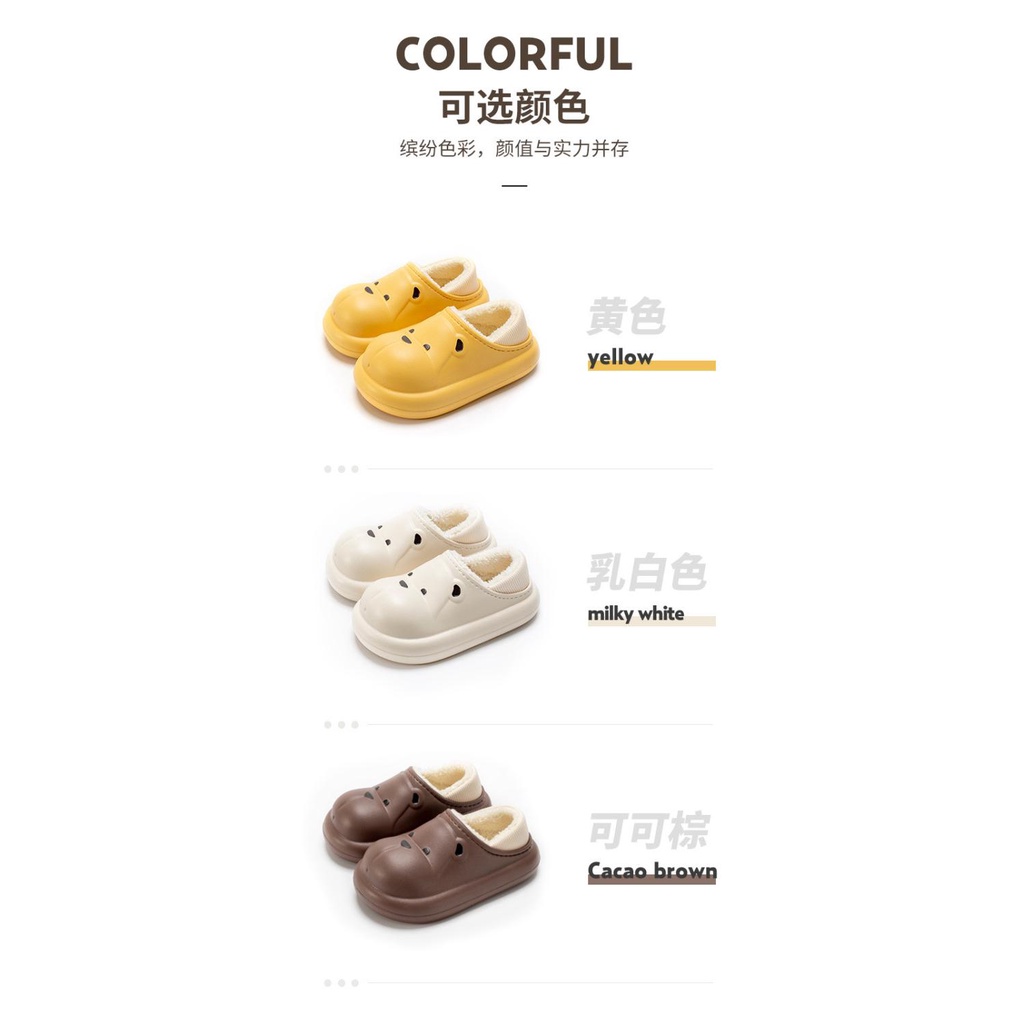 Dép Bông Đi Trong Nhà Hình Gấu Dễ Thương Cho Cặp Đôi