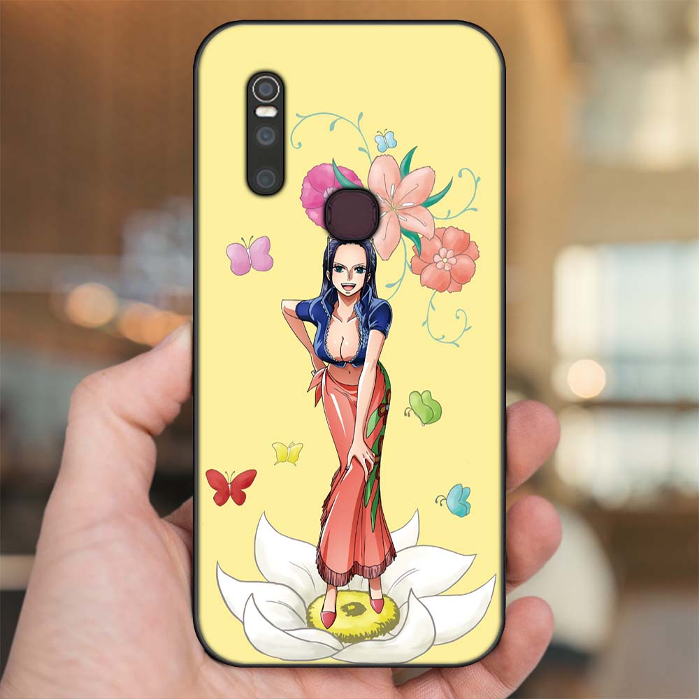 Ốp lưng Vivo V15 viền đen in hình Nico Robin One Piece Đảo Hải Tặc