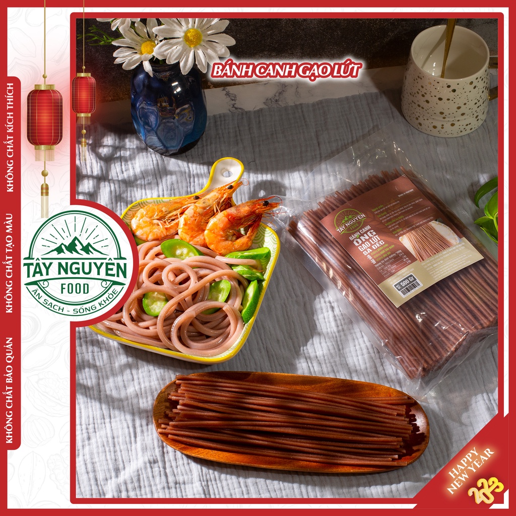 Bánh canh gạo lứt eatclean đặc sản Bắc Giang Tây Nguyên Food - Việt Nam 500g/1kg