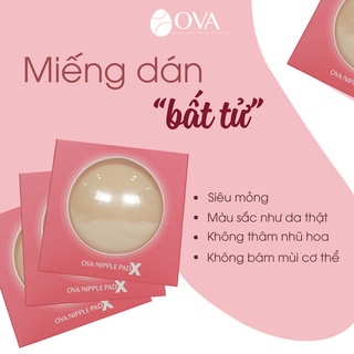 Miếng dán ngực tự thân OVAPink Nipple PadX cao cấp siêu dính, thật giống da tự nhiên che đầu ti, nhũ hoa