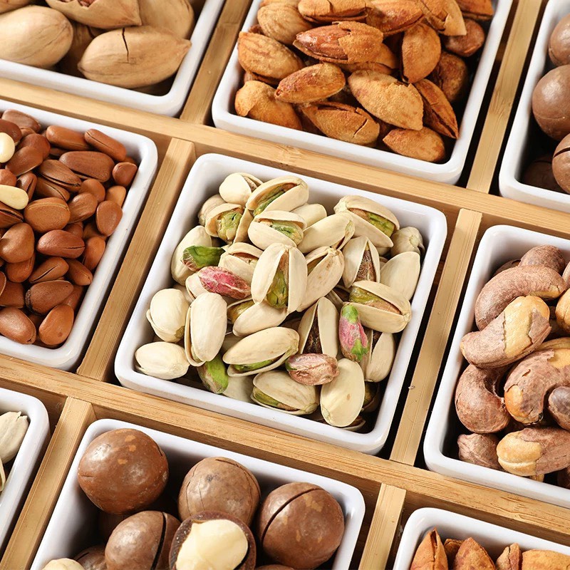 Tết Quý Mão các loại hạt cao cấp: Hồ đào, hạnh nhân, macca - Snack, trái cây sấy khô, đồ ăn vặt ngày tết k