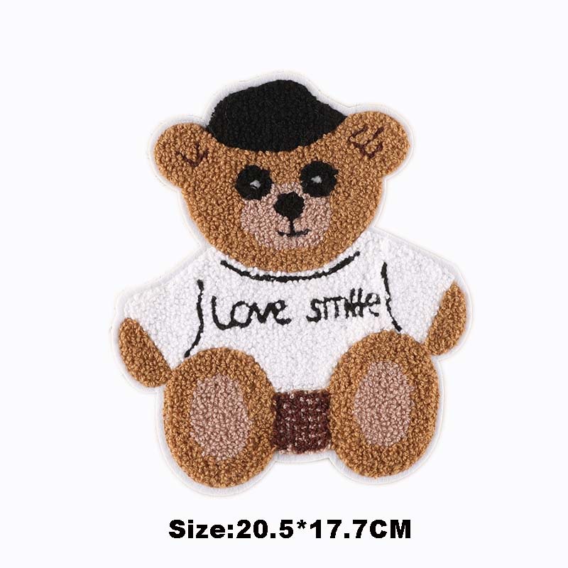 Miếng Vá Quần Áo Hình Gấu Teddy Hoạt Hình Dễ Thương
