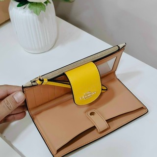 Ví dài C Tech phone nắp vàng