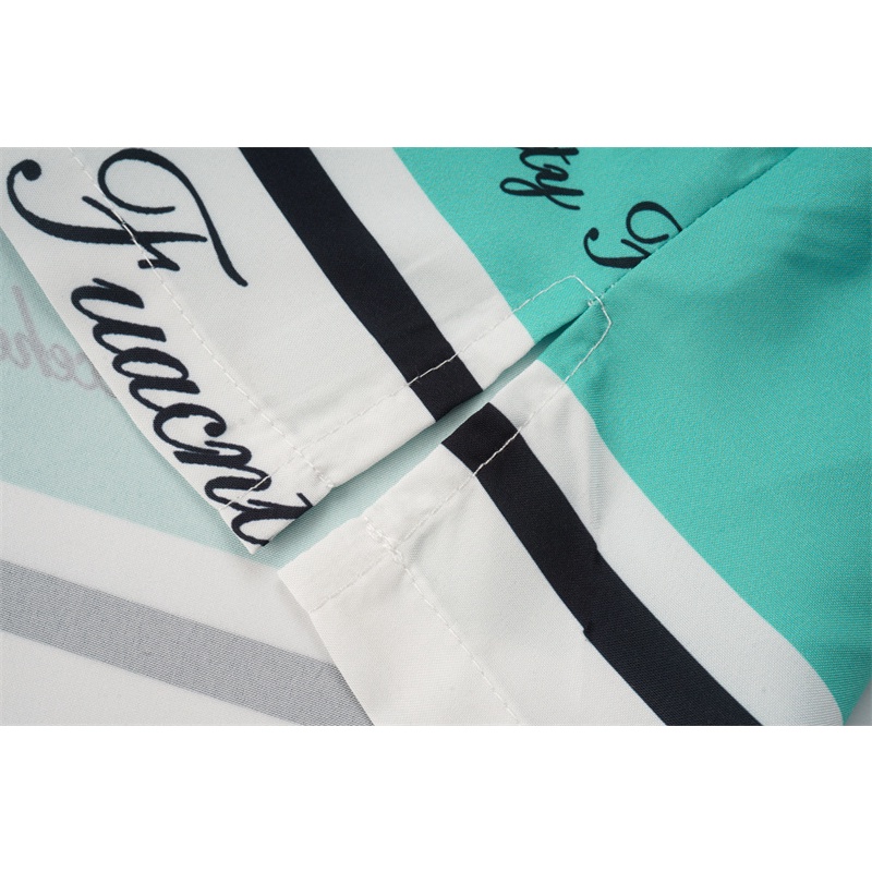 Maniee DE Viir Áo Sơ Mi Ngắn Tay In Chữ Màu Tương Phản Đường Phố Cao Cấp