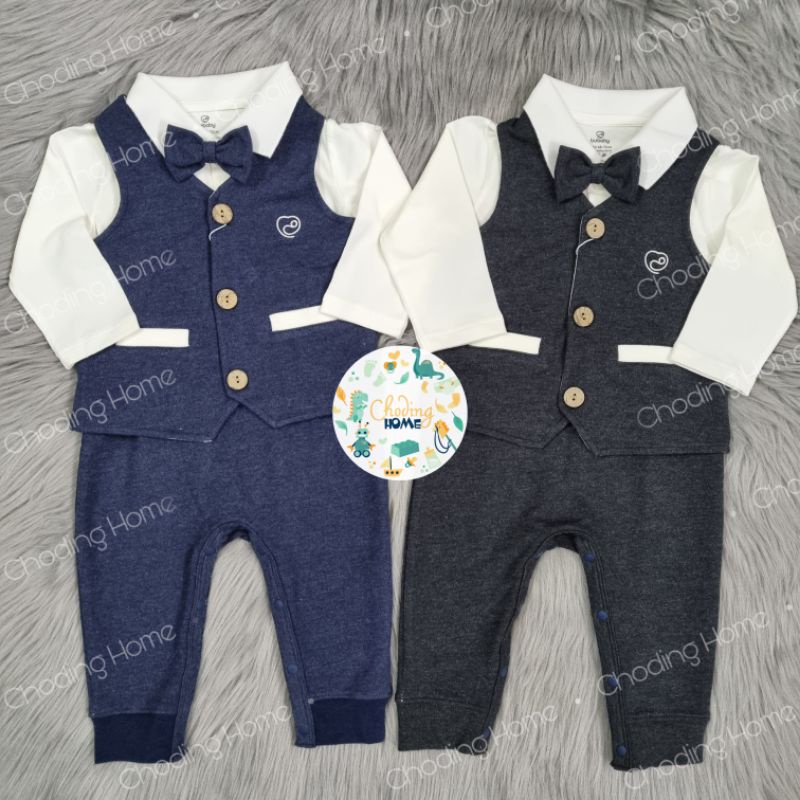 Set Body Kèm Vest Nỉ BU B44 • 6-9M 9-12M 12-18M • Choding Home