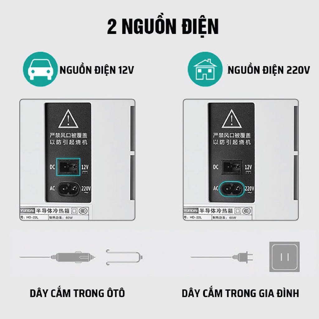 Tủ lạnh mini HYUNDAIđựng mĩ phẩm, nước hoa, sữa, trái cây dung tích 22L- Pitek