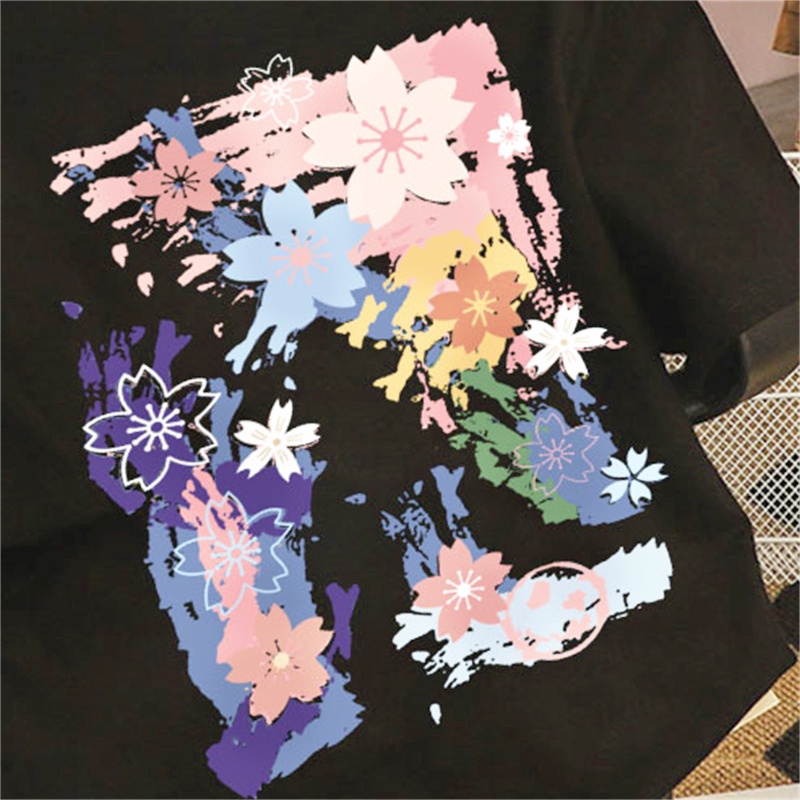 NRVP Áo thun 100% cotton tay ngắn dáng rộng thời trang