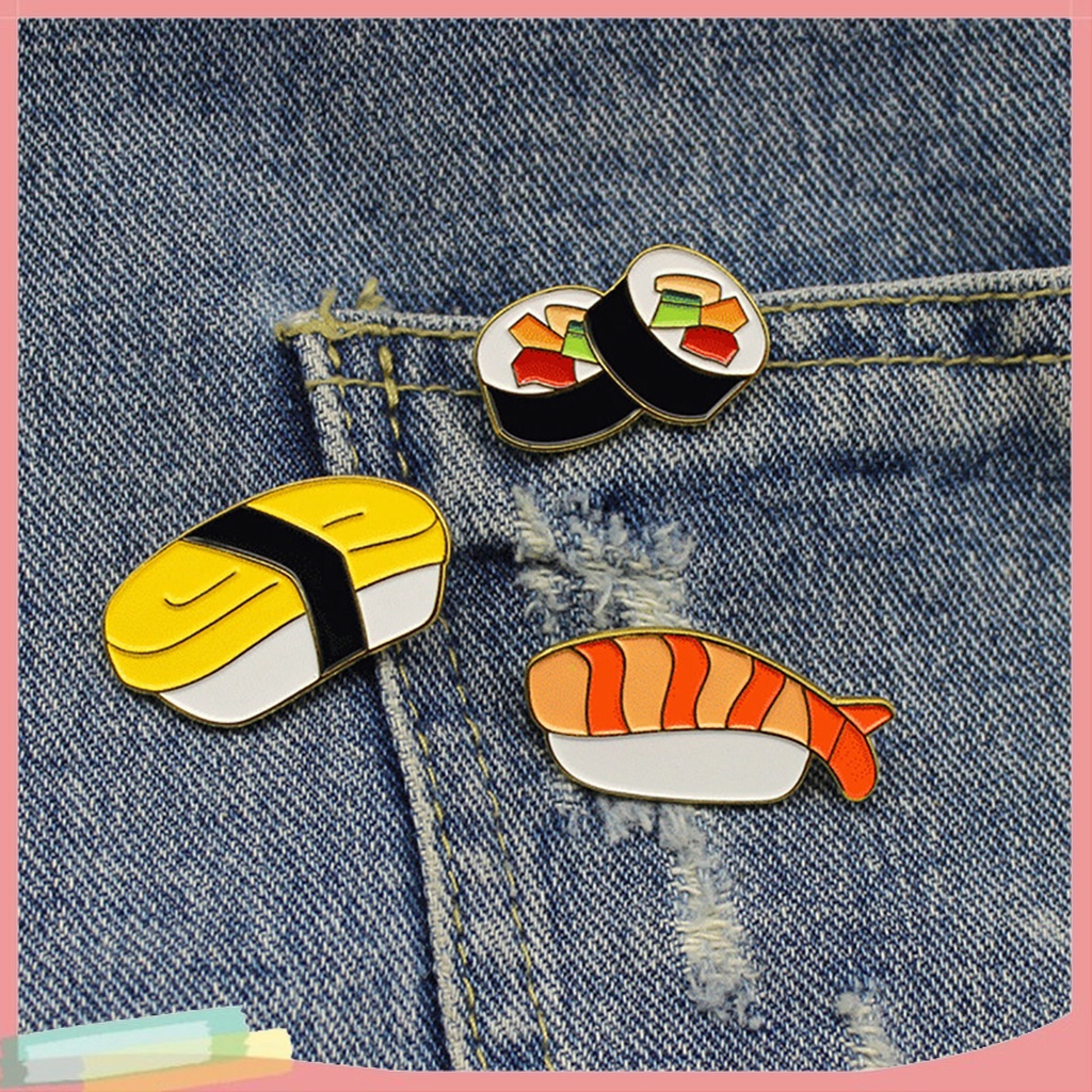 Ghim Cài Áo Hình Sushi Độc Đáo Thời Trang