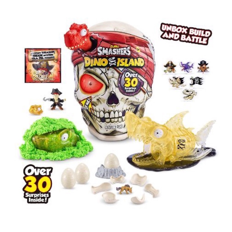 Đồ chơi đầu lâu khủng long Zuru Smasher khổng lồ.