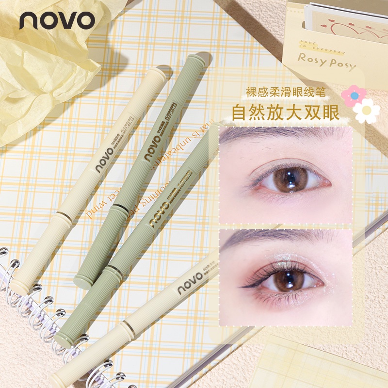 Bút Kẻ Mắt Nước NOVO Khô Nhanh Chống Nước Chống Mồ Hôi Chống Nhòe Lâu Trôi NO.5804