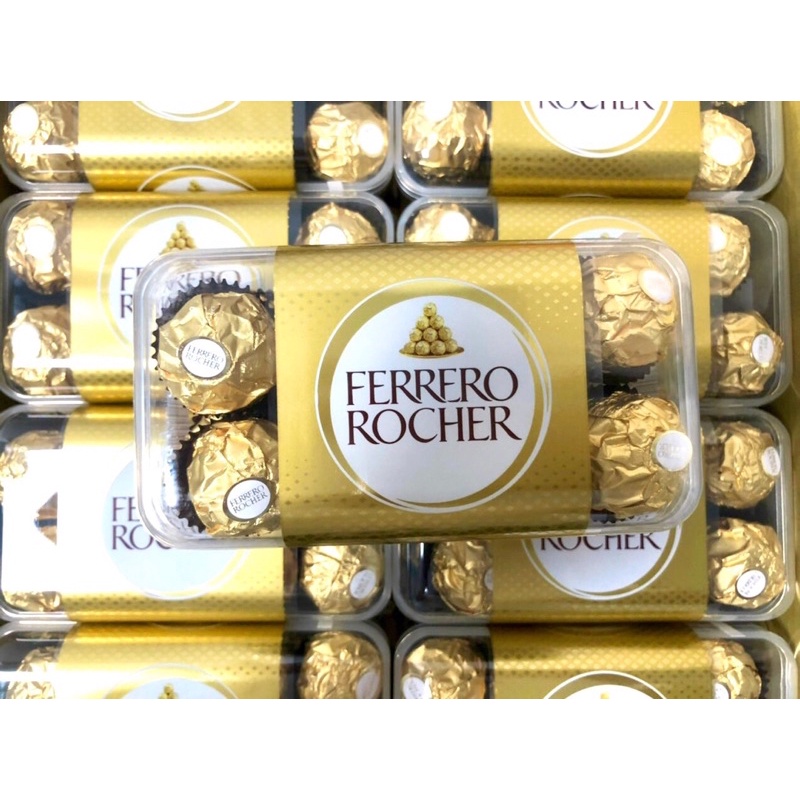 Socola nhân hạt dẻ FERRERO ROCHER 200g, hộp 16 viên