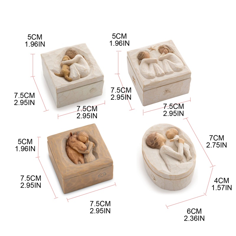 Hộp Đựng Trang Sức Có Nắp Đậy Tiện Dụng