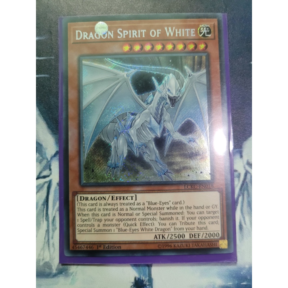 Thẻ bài Yugioh - TCG (UK) - Dragon Spirit Of White / LCKC-EN018'