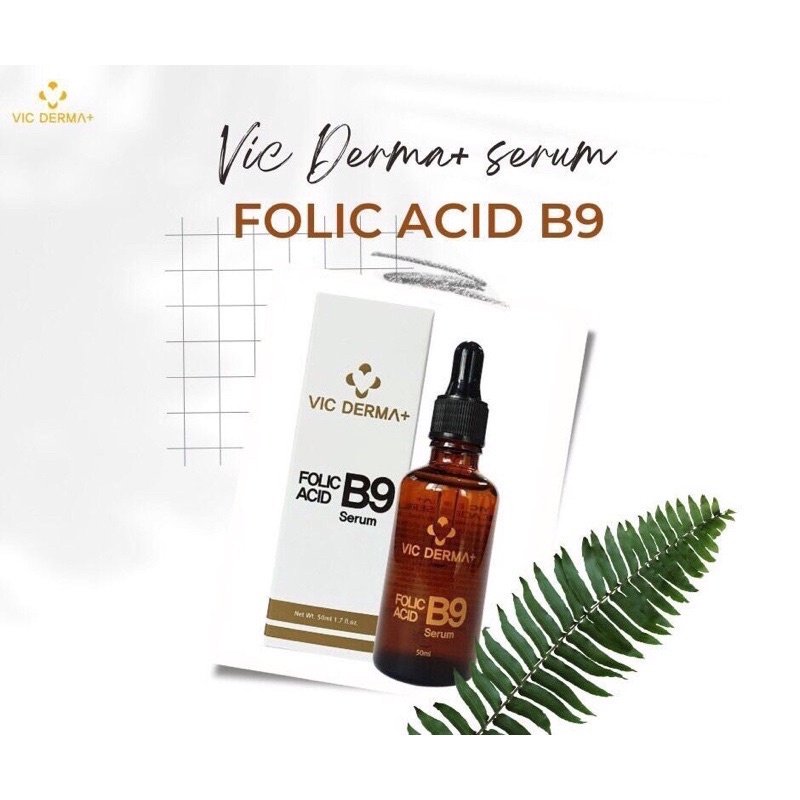 Serum B9 Vic Derma Folic Acid Phục Hồi Trẻ Hóa - Serum B5 - Serum HA dưỡng ẩm Vicderma