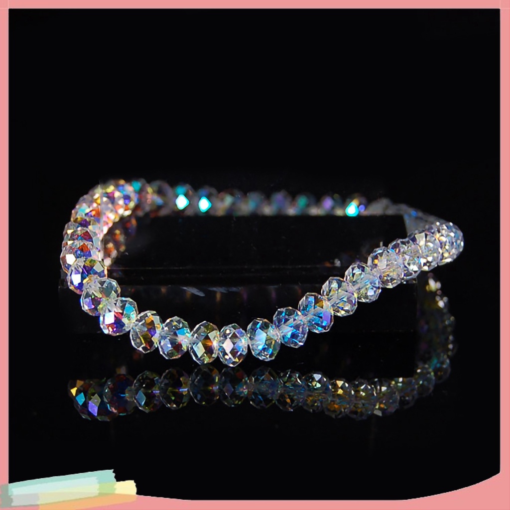 Vòng tay hợp kim trang trí hạt pha lê giả thời trang dành cho nữ