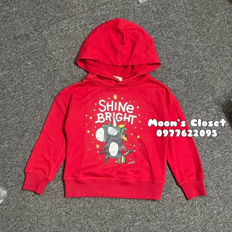 MDK- Áo hoodie nỉ size 4/5y-10/11y