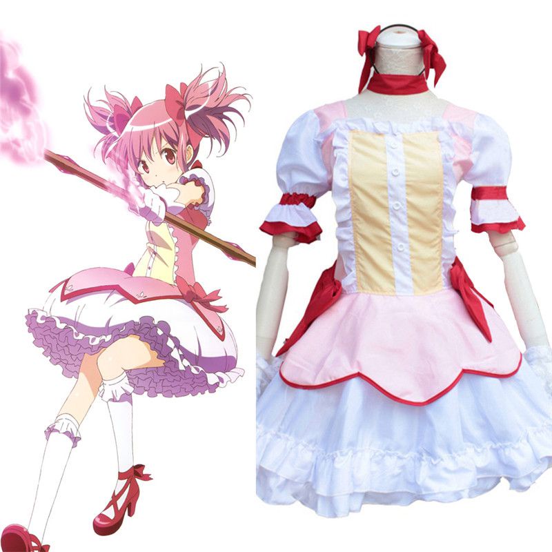 Đầm cosplay Madoka Kaname Puella Magi Madoka Magica cho Halloween