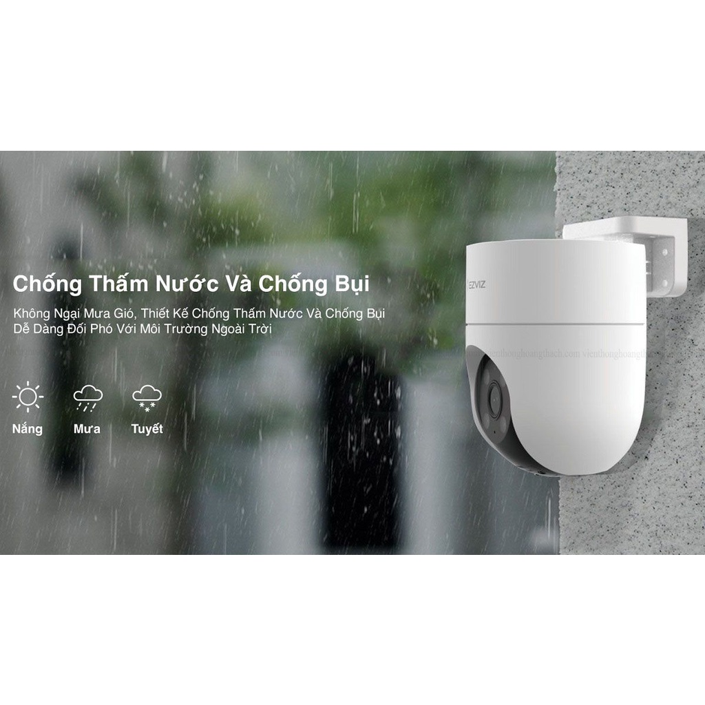Camera ngoài trời Wifi EZVIZ H8C Full HD 1080P, C8W 4MP 2K  xoay 360 độ Tích hợp AI -Có màu ban đêm