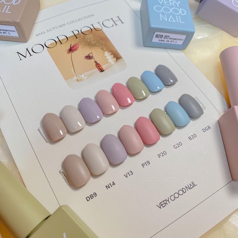 Sơn gel Very Good Nail chính hãng Hàn Quốc set Mood Pouch 2022