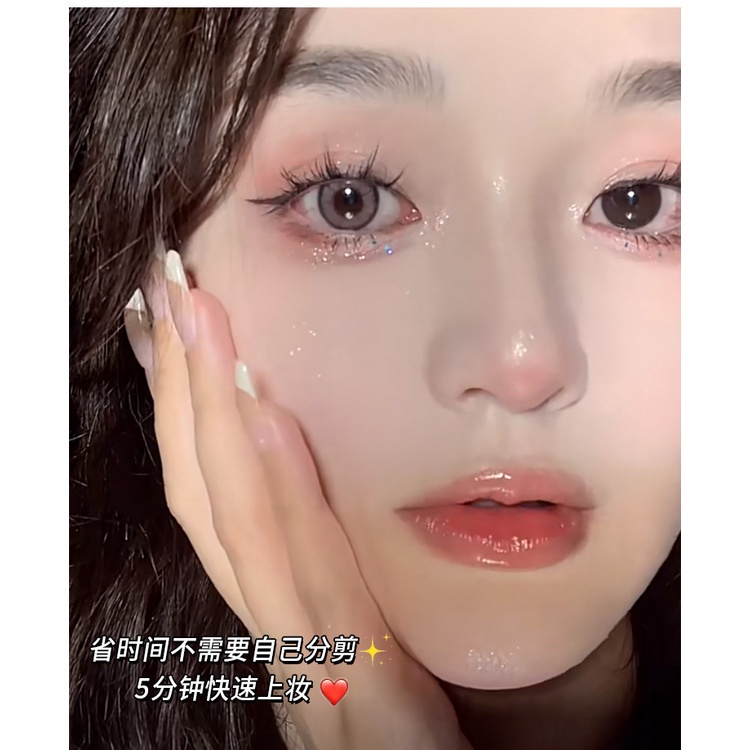 (Hàng Có Sẵn) Lông Mi Giả Bằng Lụa Mềm Tự Nhiên Ấm Áp Có Thể Tái Sử Dụng【gửi tặng keo】