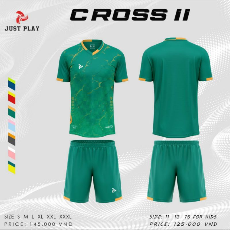 Áo bóng đá không logo, Justplay - BST Cross II