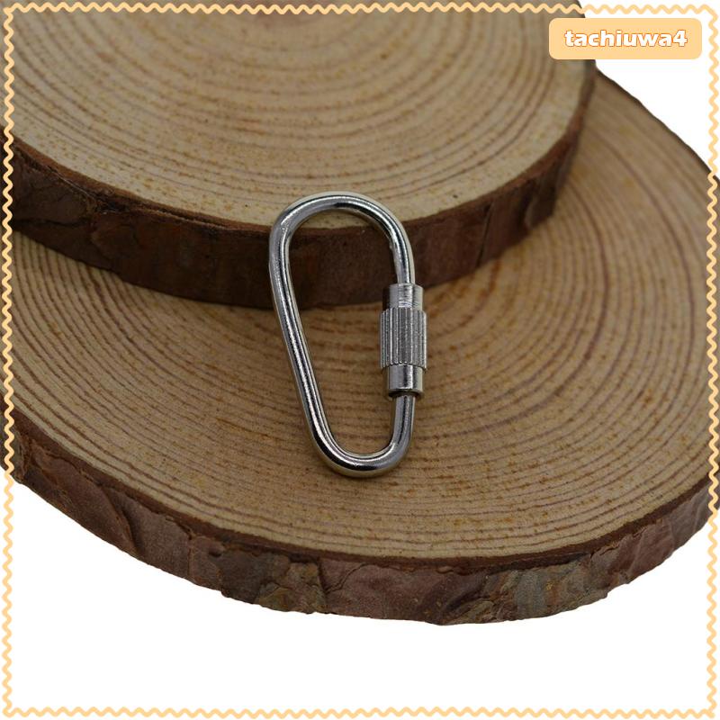 Set 20 Móc Khóa Carabiner Bằng Thép Kích Thước Nhỏ Dùng Cho Cắm Trại / Thể Thao / Karabiner