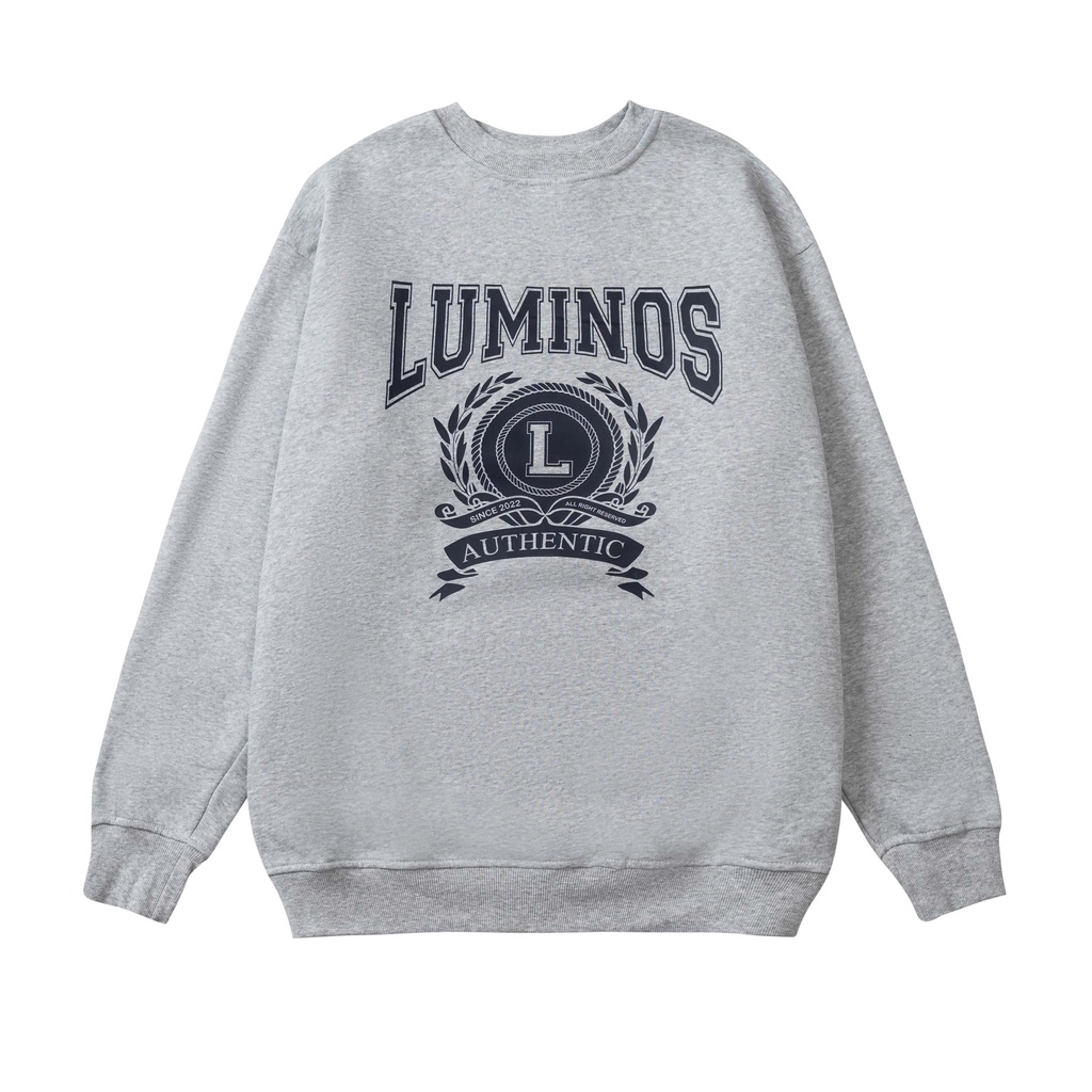 Áo Sweatshirt Oversize Lumi Authentic - Xám Tiêu - Brand Luminos