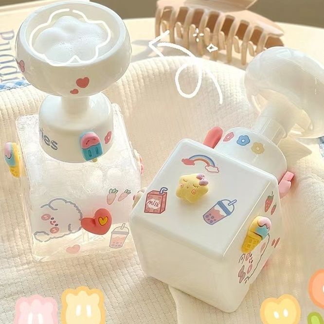 Bình đựng xà phòng rửa tay tạo bọt hình bông hoa dễ thương