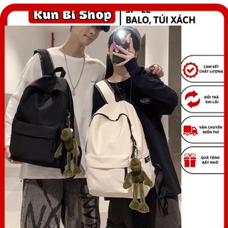 Balo trơn uzzang hàn quốc nam nữ basic