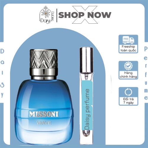 ⁻ᴰᵃᶦˢʸ⁻ Nước hoa nam Missoni Wave chai 10ml thơm mát lưu hương tốt