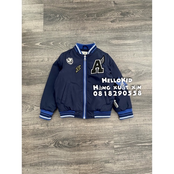 A923 - Áo khoác bomber gắn stick A THAN bé trai