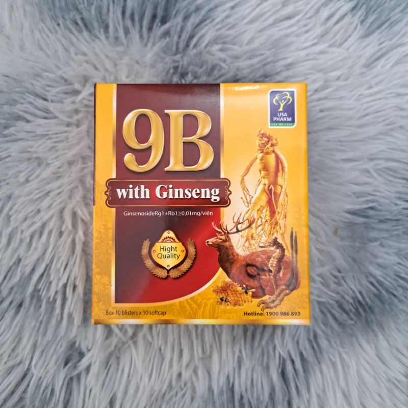 Viên tăng lực nhân sâm Gold 9B With Ginseng_Giúp bồi bổ cơ thể, ăn ngủ ngon, cho người suy nhược, sau bệnh
