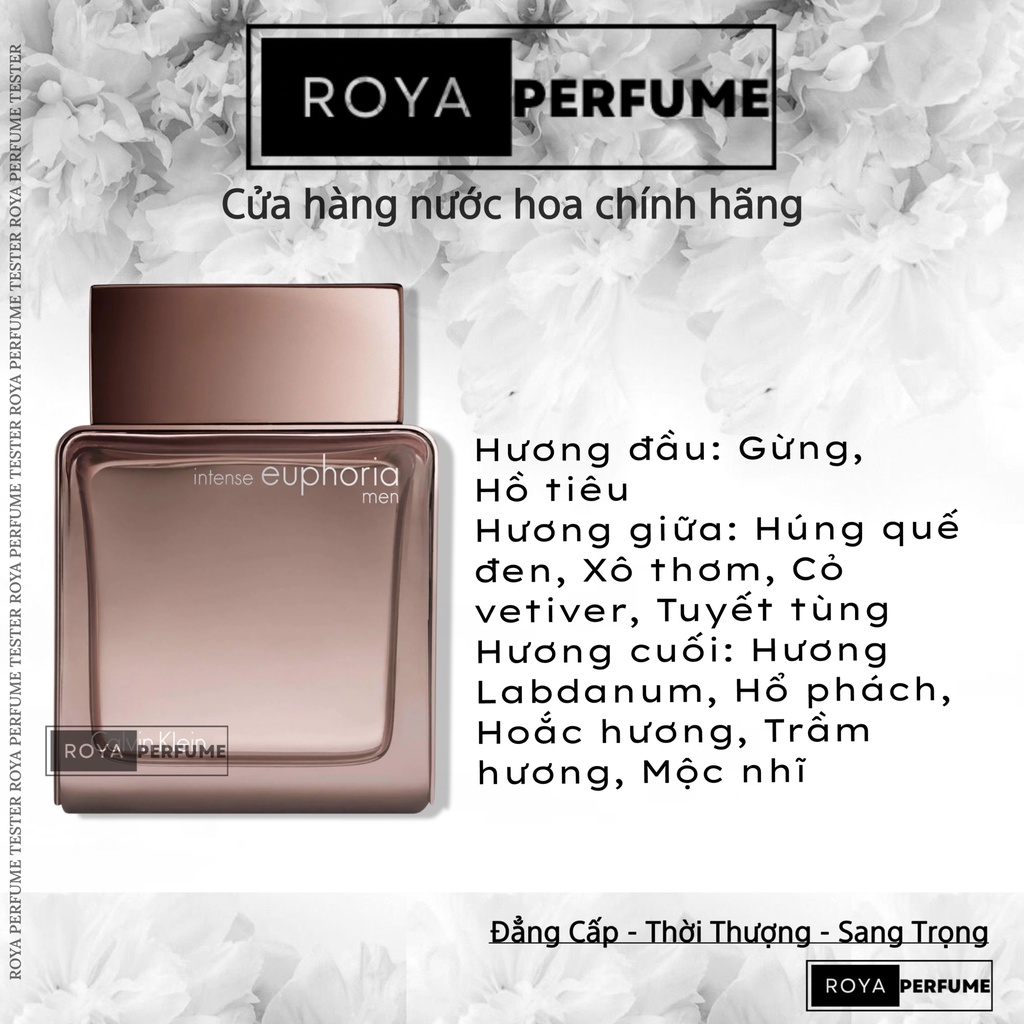 -𝑹𝑶𝑱𝑨- Nước Hoa Nam Calvin Klein Euphoria Intense EDT -𝑹𝑶𝑱𝑨-