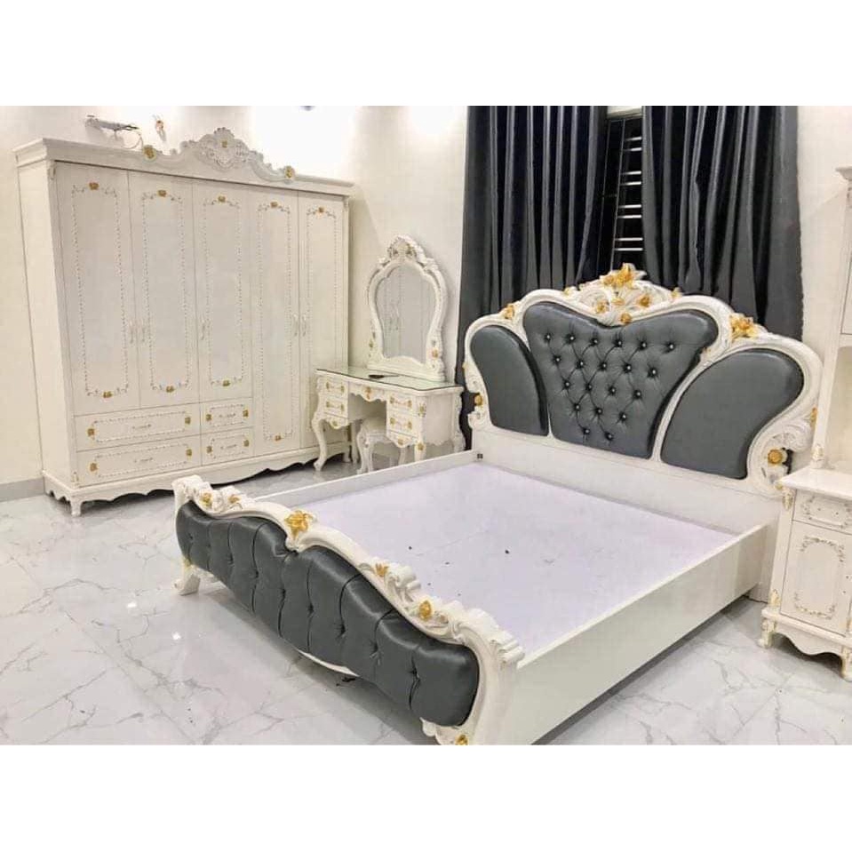 Giường ngủ tân cổ điển cao cấp kiểu dáng sang trọng hiện đại - 0974 508 096 - đặt hàng ib shop