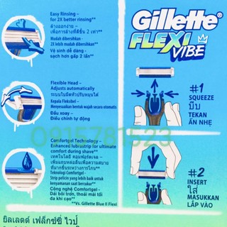 Gillette Flexi vibe dao cạo Vỉ 1Up