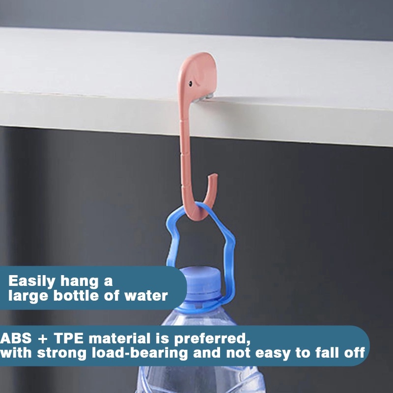 Móc Treo Túi Xách Hình Chú Voi Dễ Thương Tiện Dụng Cho Phòng Tắm / Nhà Bếp