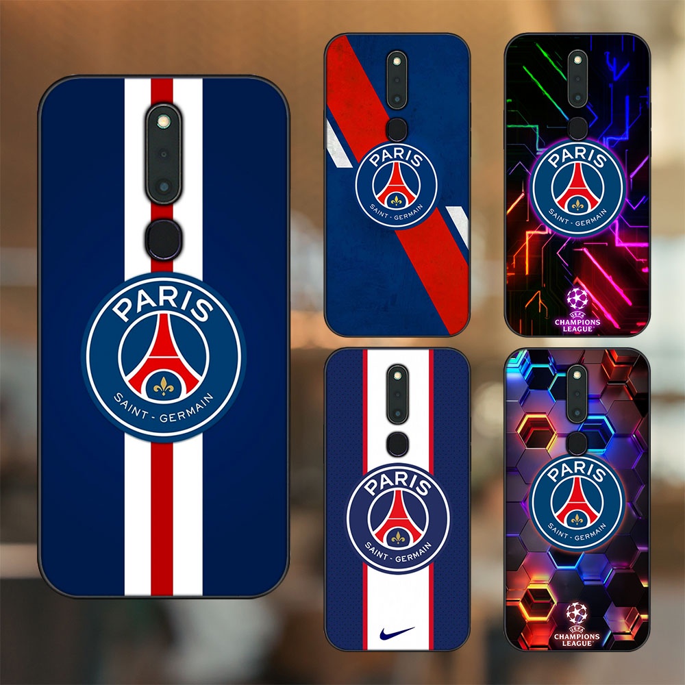 Ốp lưng Oppo F11 Pro viền đen in hình CLB Bóng Đá PSG Paris Saint Germain