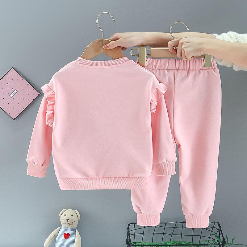 🔥🔥 FLASH SALE 🔥🔥 - Bộ quần áo trẻ em dài tay thu đông - cotton nỉ bông giữ ấm - hình thỏ dễ thương - XG062
