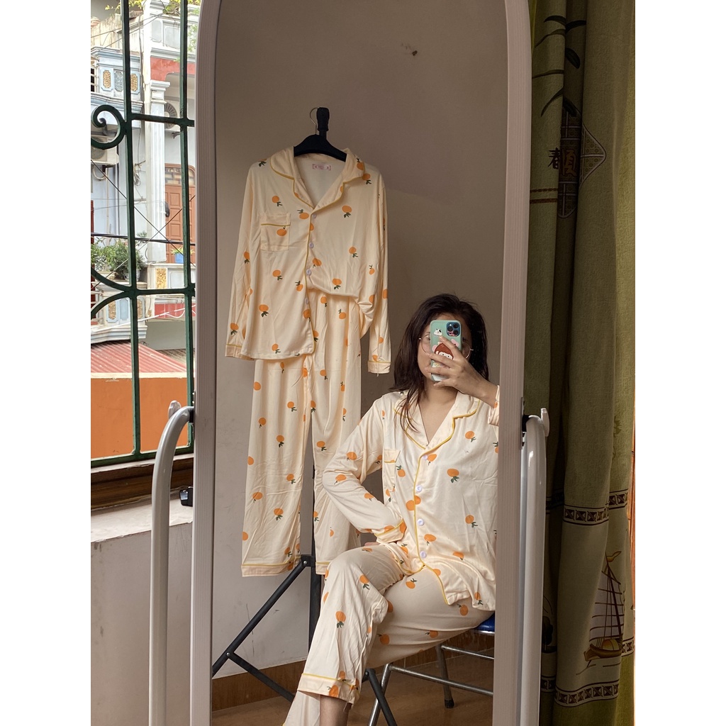 Đồ Ngủ Pizama Hàng Chất Lượng Dễ Thương Phong Cách Hàn Quốc Cho Nữ