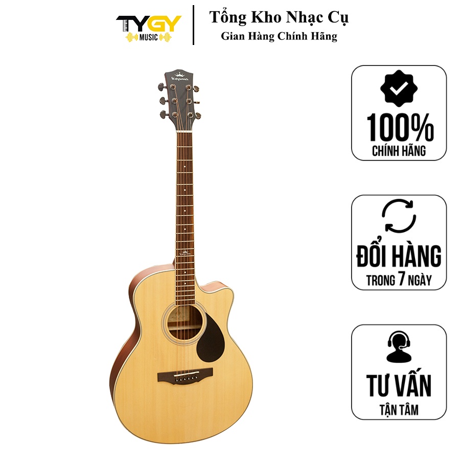 Đàn Guitar Acoustic KEPMA A1C-NM  Chính Hãng - Tặng Kèm Bao Đàn, Capo, Pick
