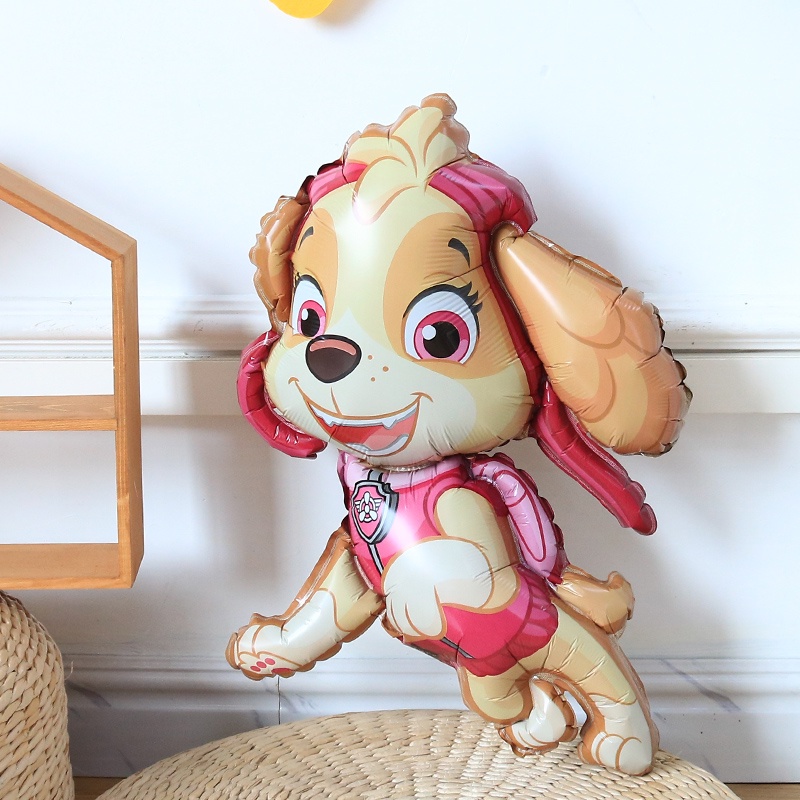 1 Bong Bóng Lá Nhôm Chủ Đề Hoạt Hình Paw Patrol Chase Marshall Rubble Rider Trang Trí Tường Tiệc Sinh Nhật Cho Bé