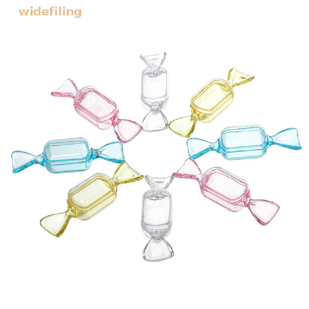 Bộ 10 Hộp Đựng Kẹo Bằng Nhựa Acrylic Hình Viên Kẹo Sáng Tạo
