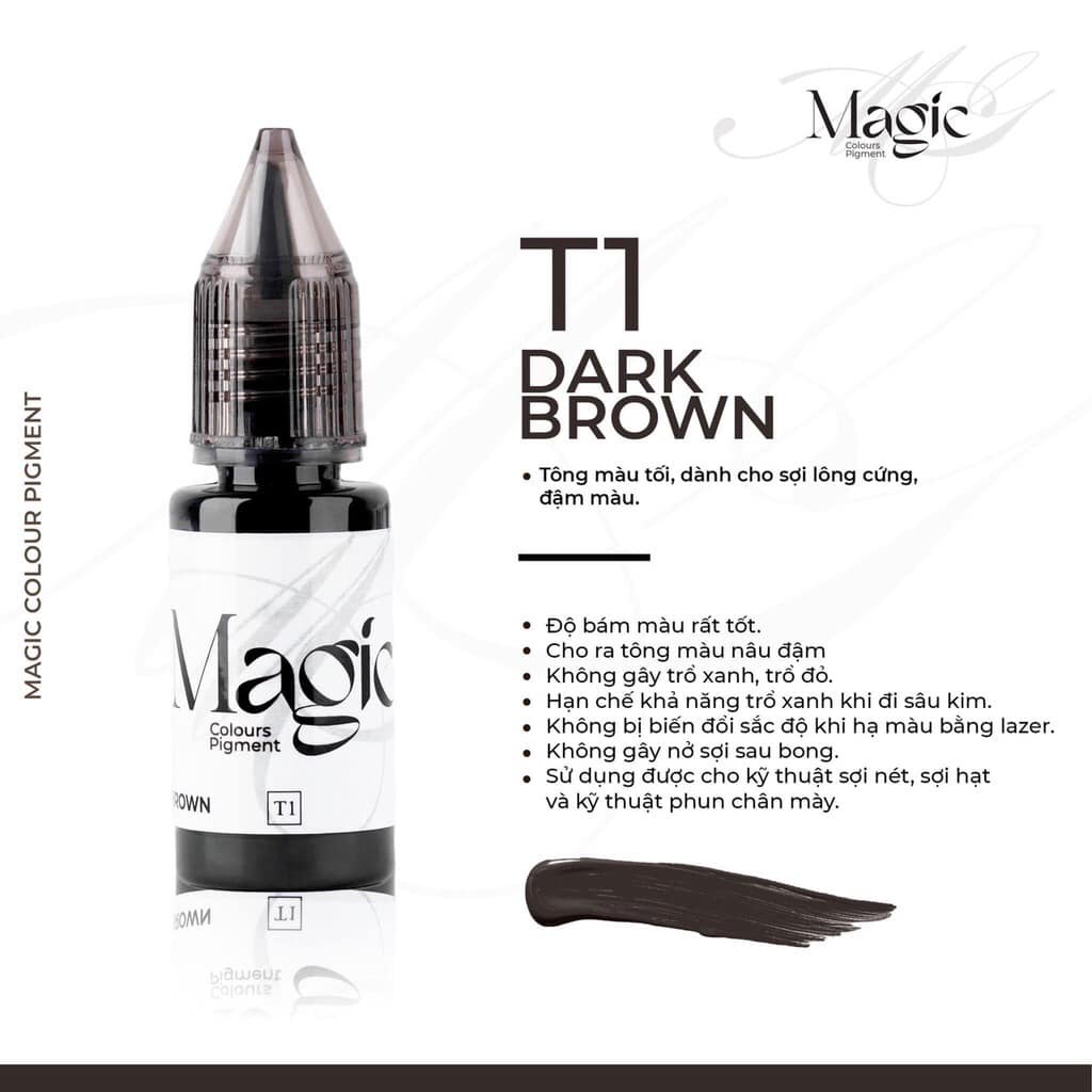 Mực Magic T1 -T2 Colours Pigment Mực Phun Thẩm Mỹ Dành Cho Chân Mày (ship hỏa tốc)