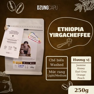 Cà phê Ethiopia Yirgacheffe G1 Washed - New Crop - gói 250g - DzungCapu Specialty Coffee