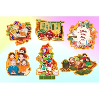 Set giấy chúc mừng năm mới