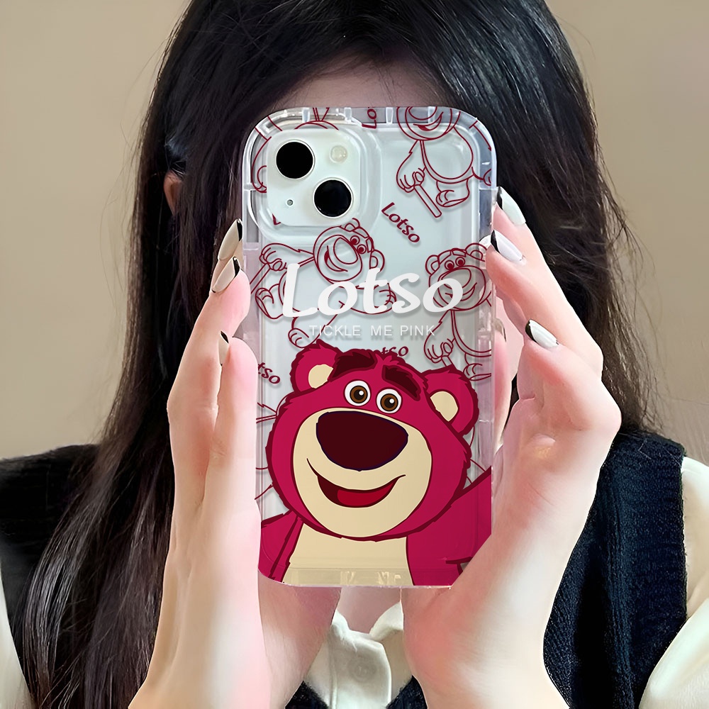 Ốp Điện Thoại Tpu Viền Dẻo In Hình Lotso Đáng Yêu Cho iphone 14promax 11 13 12 7Plus 6 6s XR X XS Max