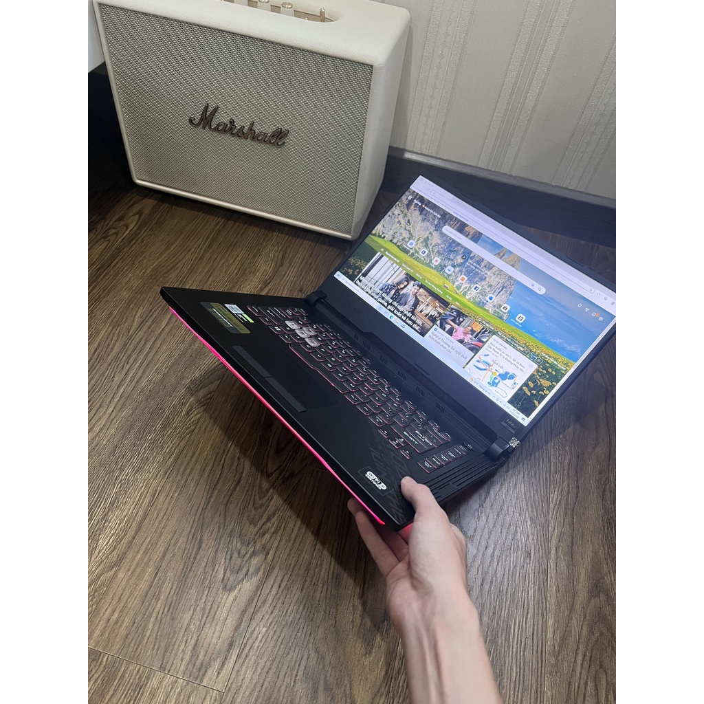 Laptop Asus Gaming Rog Strix G512 i7 10750H Ram 32G SSD 512GB MÀN 144Hz GTX1650Ti