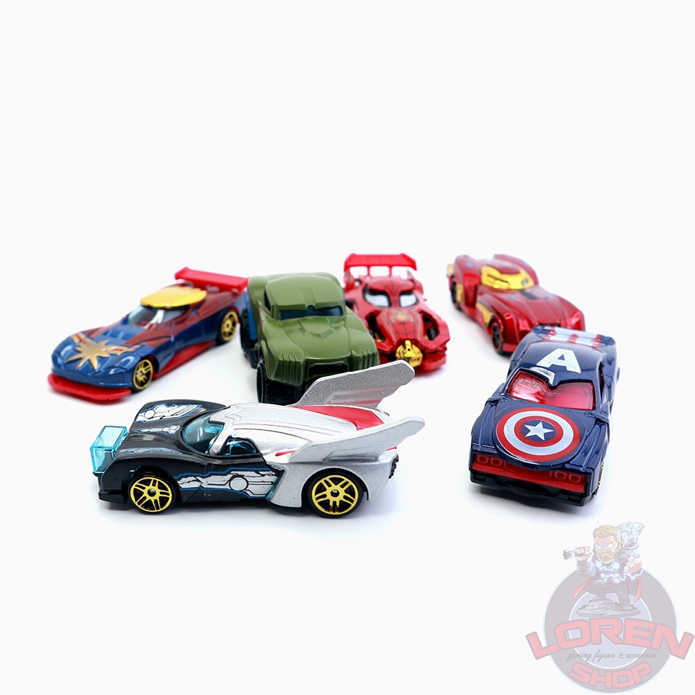 Mô hình ô tô Marvel Avenger tỷ lệ 1:64, xe hơi đồ chơi kim loại siêu anh hùng - Lorenshop